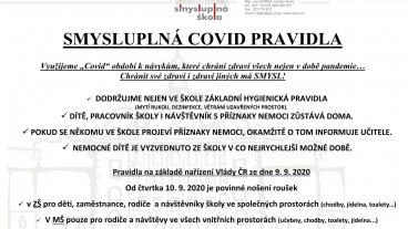 Smysluplná COVID pravidla