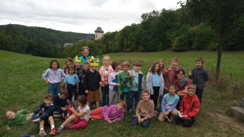 Výprava Objevitelů z 2.A na Karlštejn