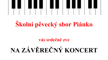 Závěrečný koncert sboru na Libeňském zámečku